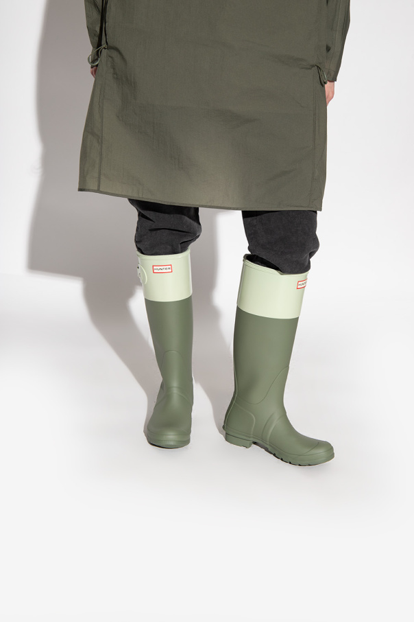 Hunter colour cheap block wellies